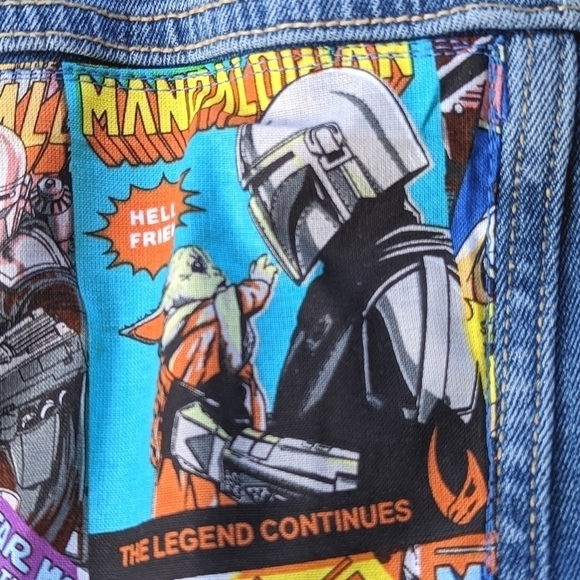 The Mando Jacket Custom Made Star Wars Denim Jacket in Blue Size XS 5T NWT - Picture 5 of 9